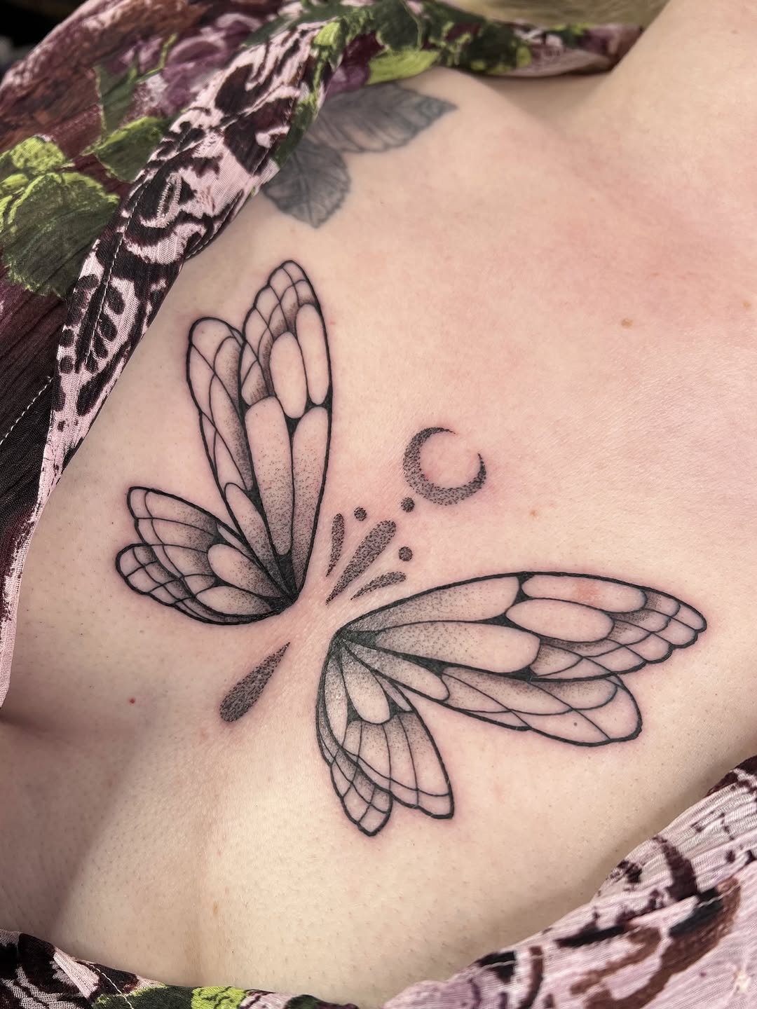 Tattoo by @courtneylloydtattoos — dotwork, fine_line