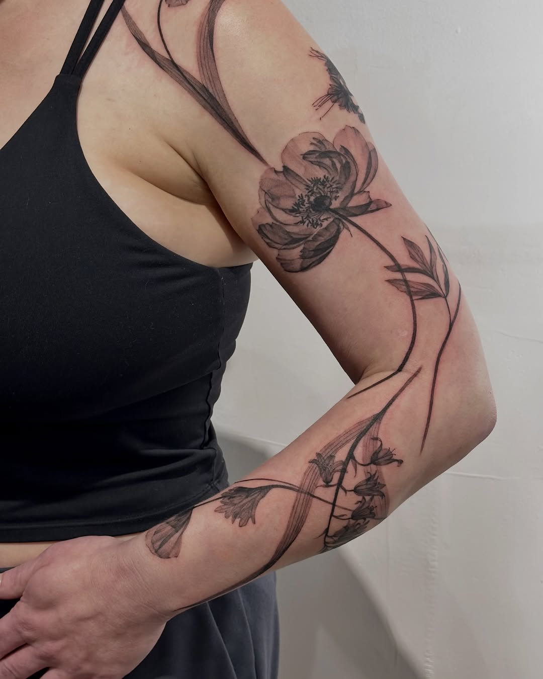 Tattoo by @heeyatattoo — fine_line, black_and_grey