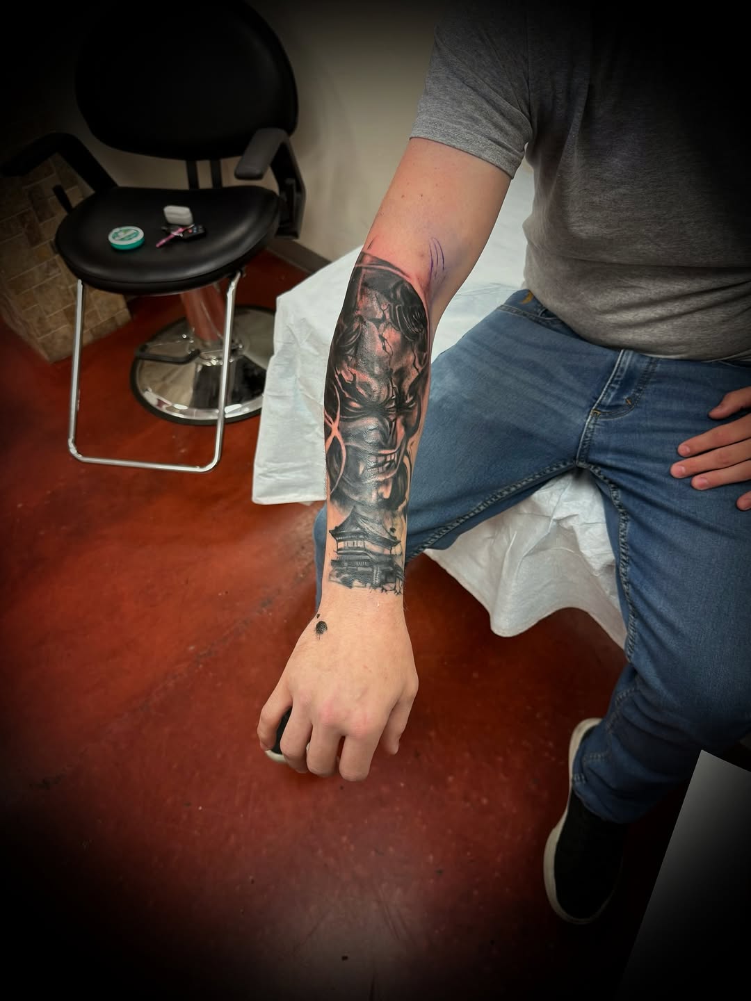 Tattoo by @archangel_artistry — black_and_grey, realism