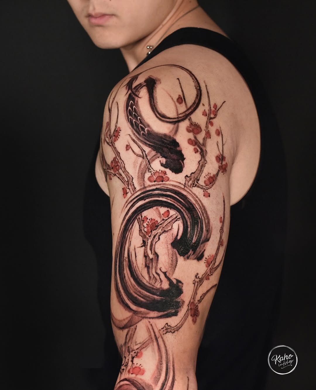Tattoo by @kahoinkshop — japanese_irezumi, watercolor