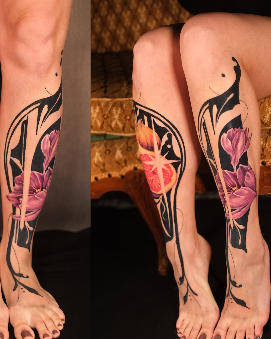 Tattoo by @alexus.inks โ illustrative, blackwork