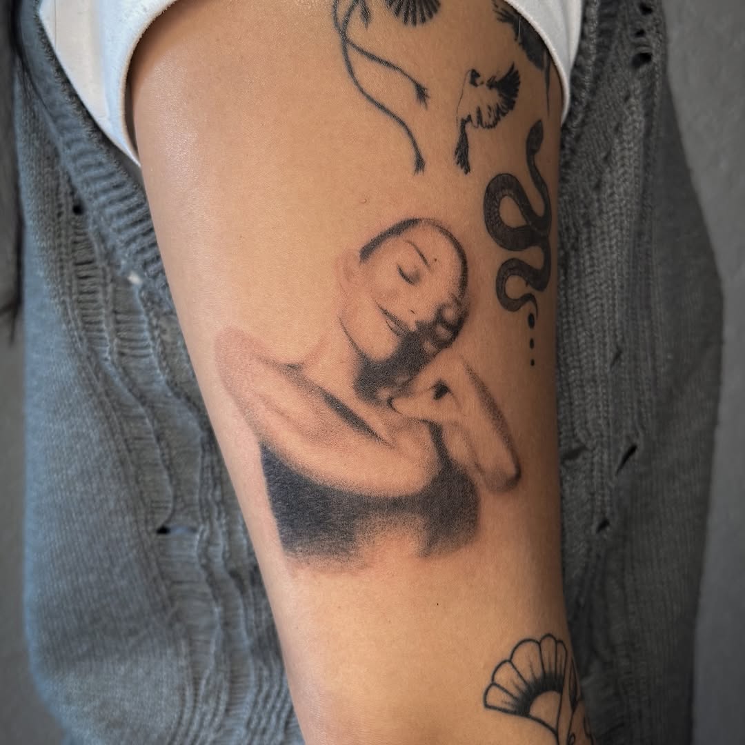 Tattoo by @k8.tat — realism, black_and_grey