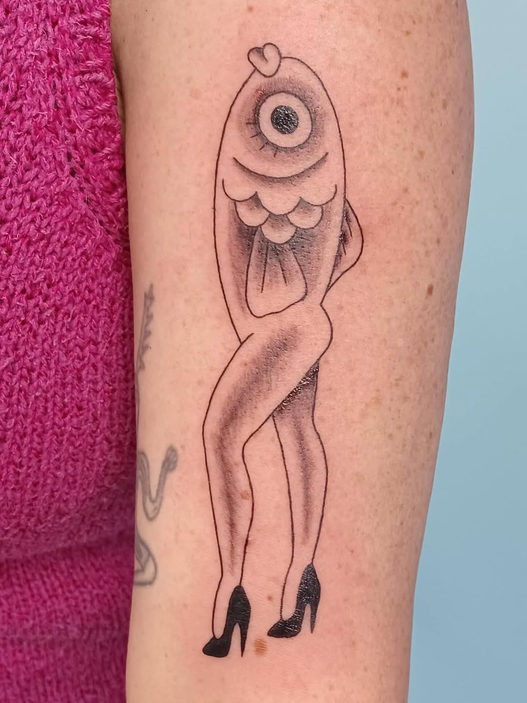 Tattoo by @stabinks — black_and_grey