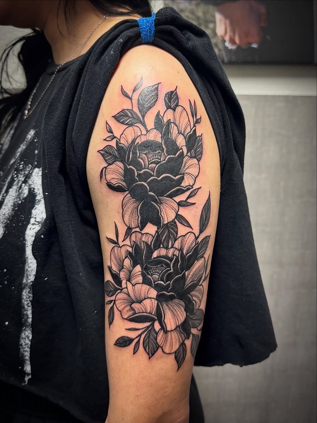 Tattoo by @cj.hurtado — black_and_grey, japanese_irezumi