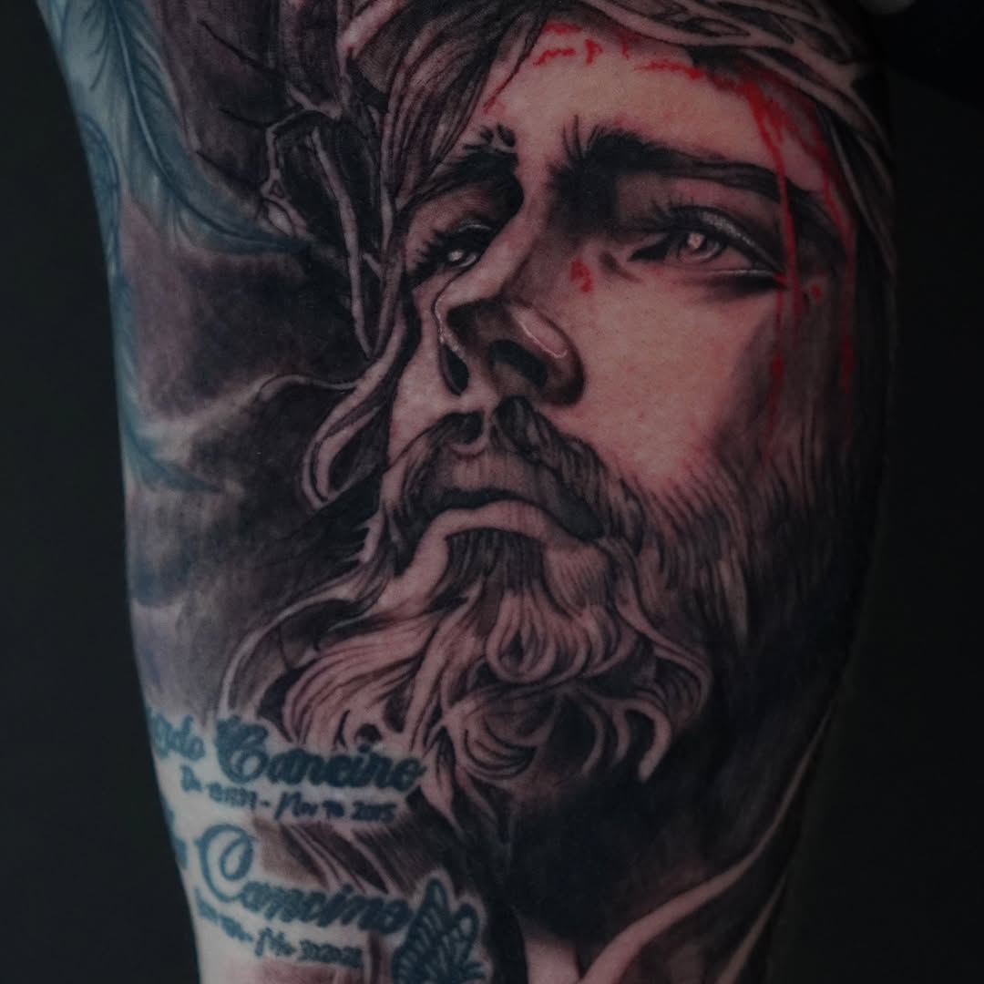 Tattoo by @tattoobytats โ realism, black_and_grey