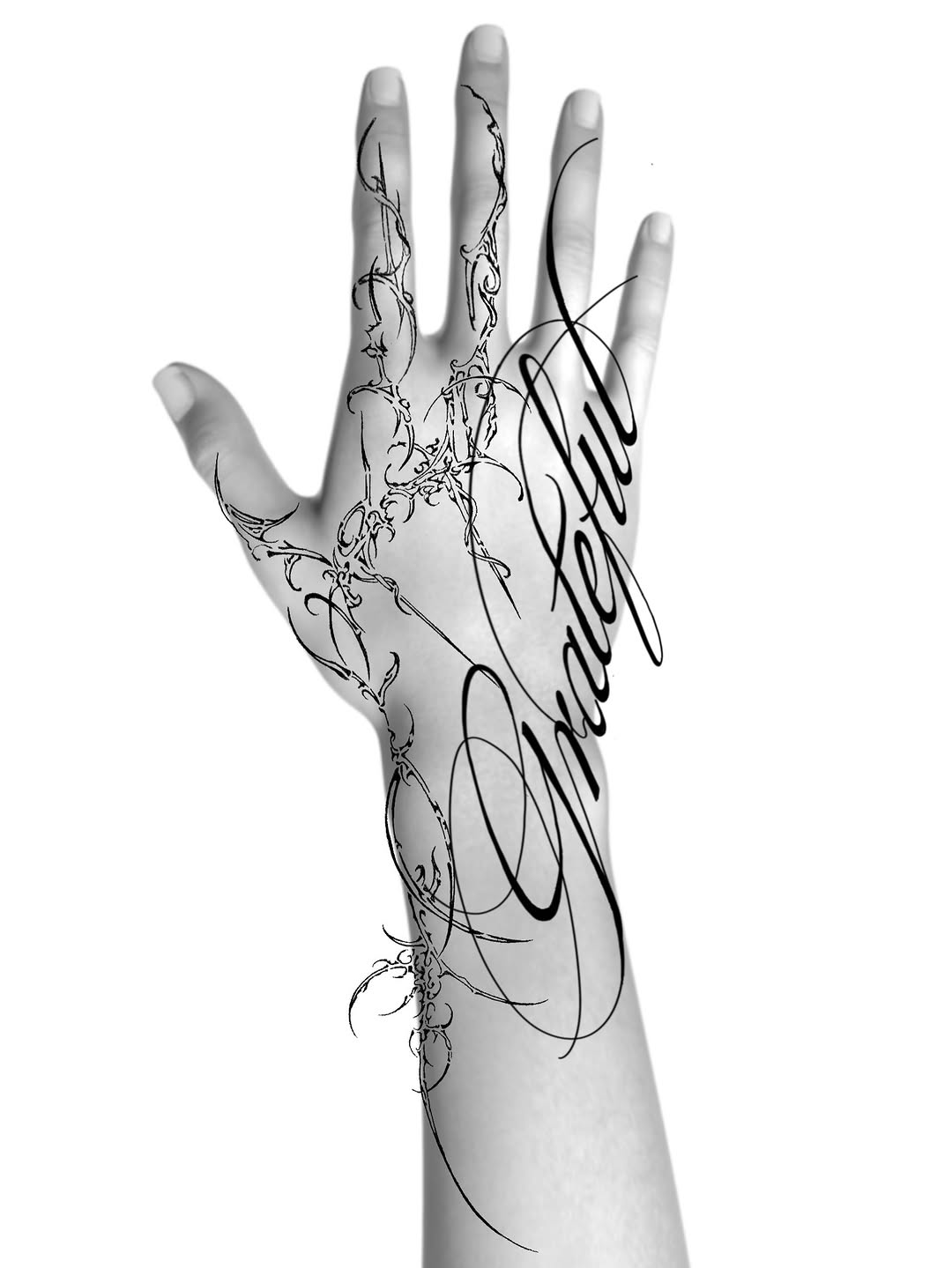 Tattoo by @fvcknart — lettering_script, fine_line