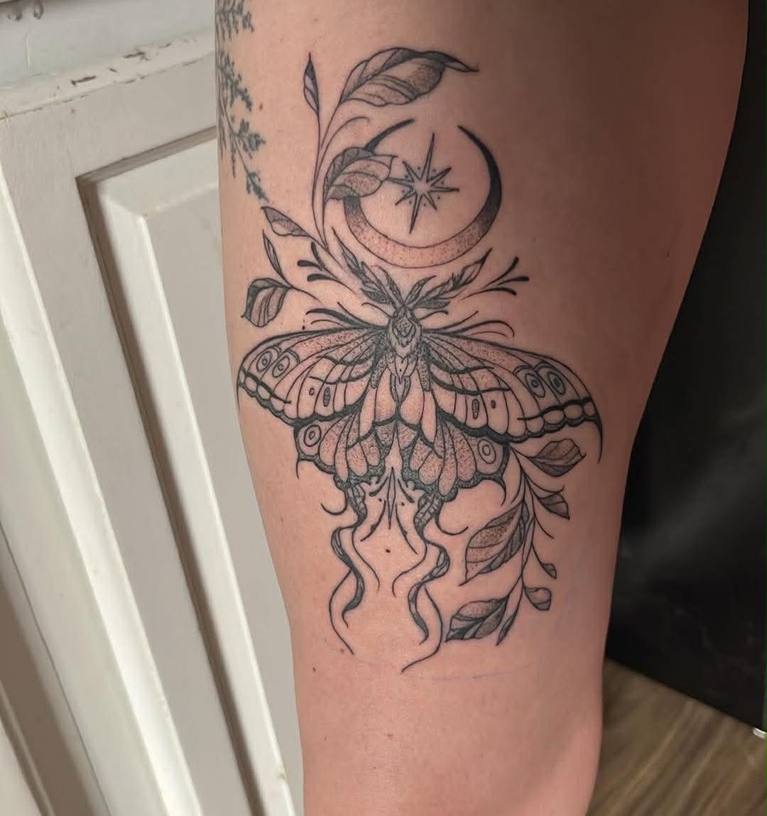 Tattoo by @scottys_ink315 — fine_line, black_and_grey