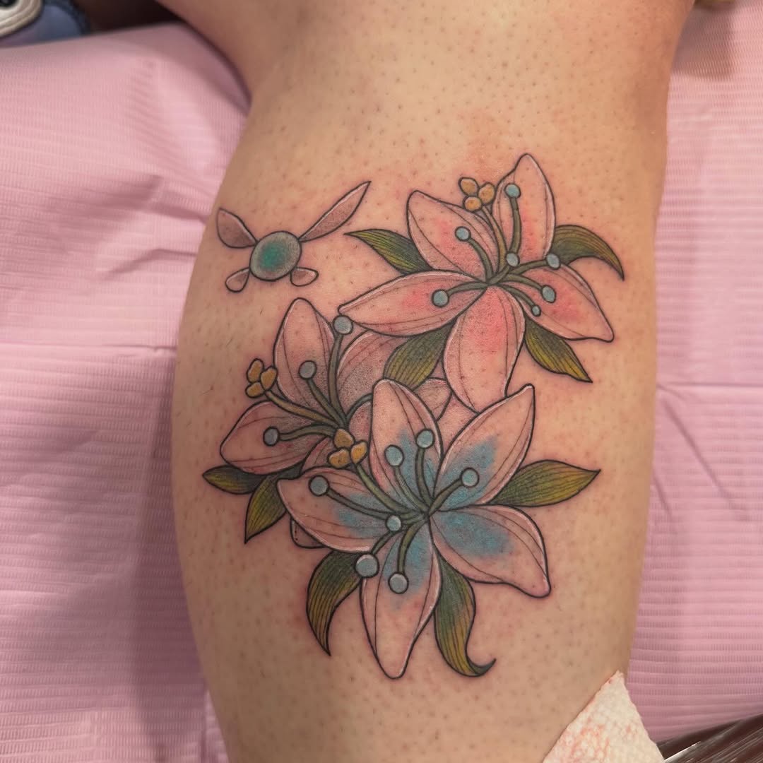 Tattoo by @honeysucktattoo โ fine_line, watercolor
