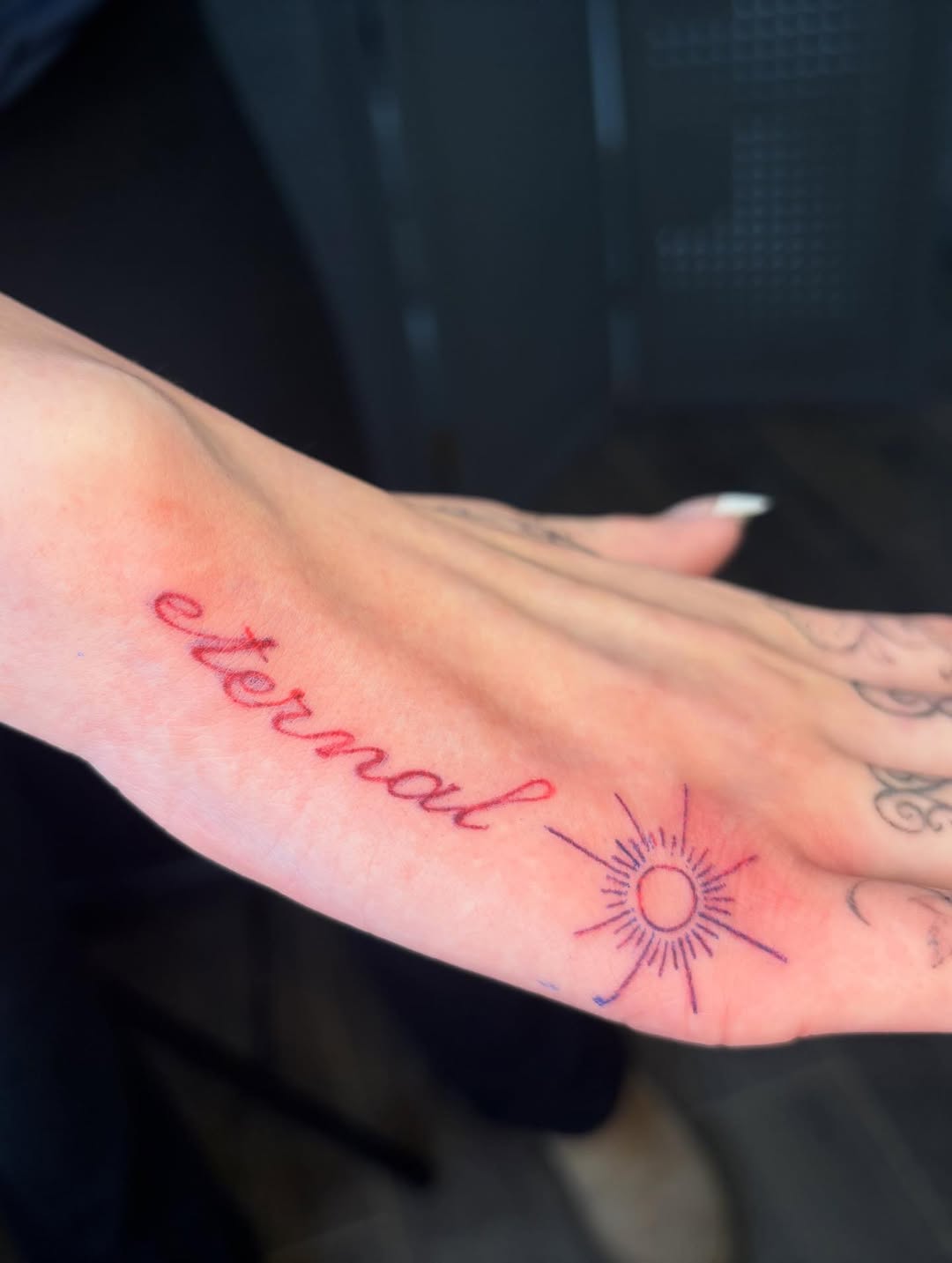 Tattoo by @mickeymouse.tathouse — lettering_script, minimalist