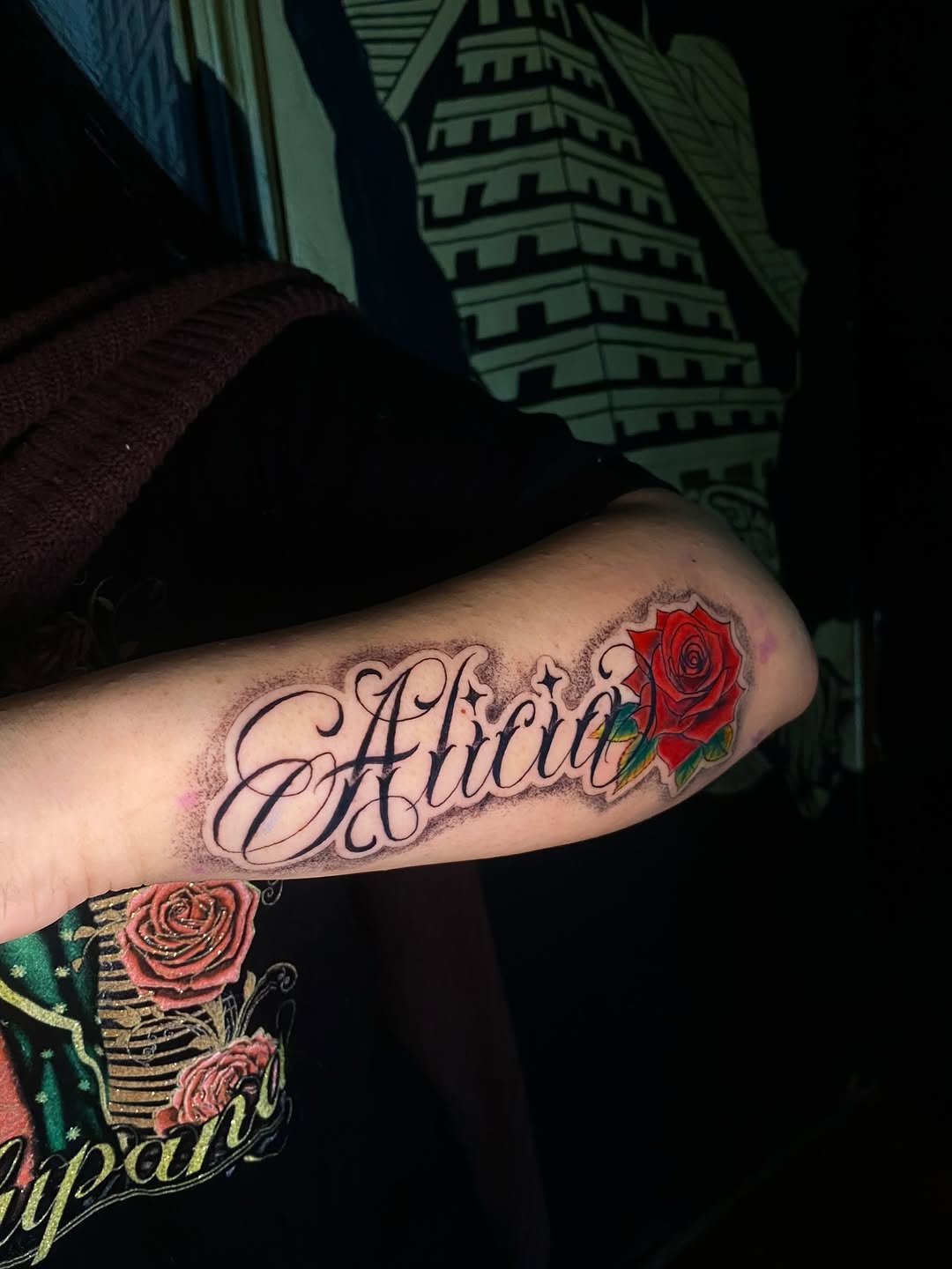 Tattoo by @inkxirv — lettering_script, realism
