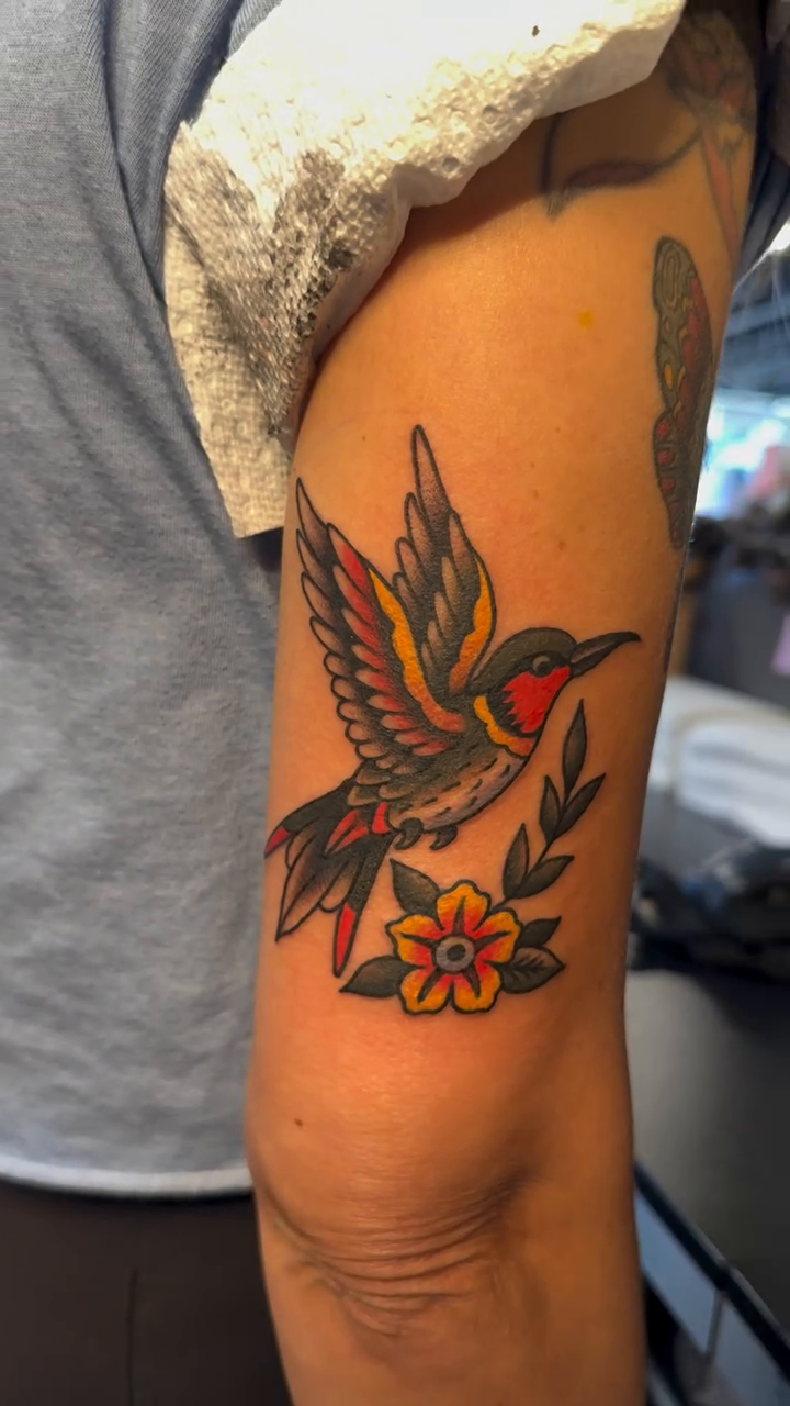 Tattoo by @sadgirltx — american_traditional, illustrative