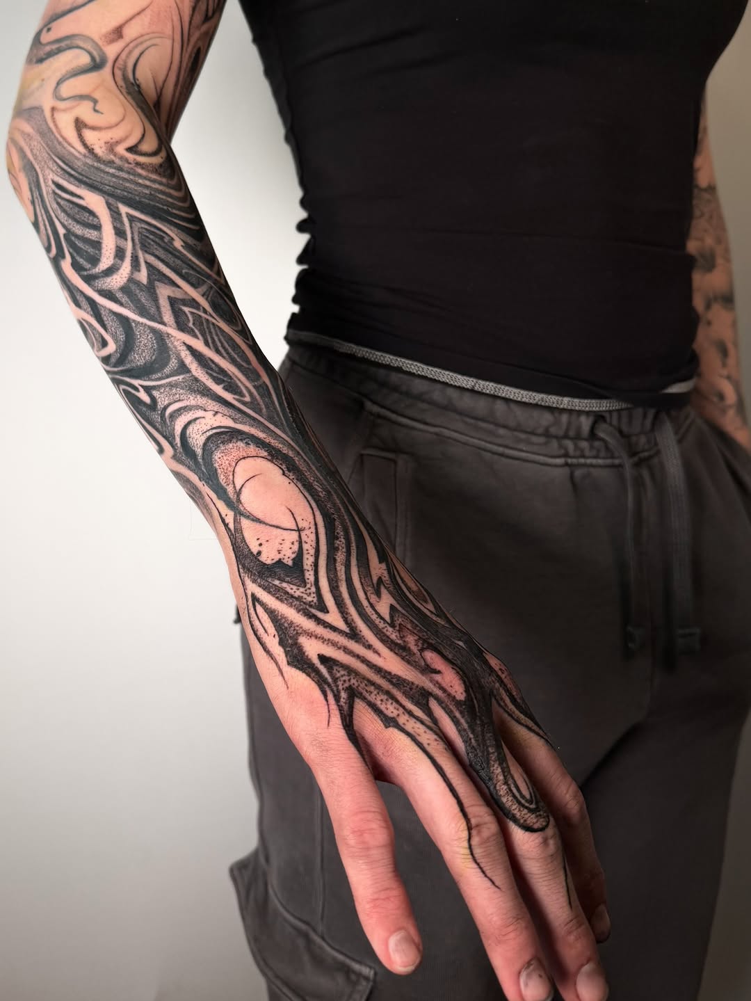 Tattoo by @zide.nation — blackwork, geometric