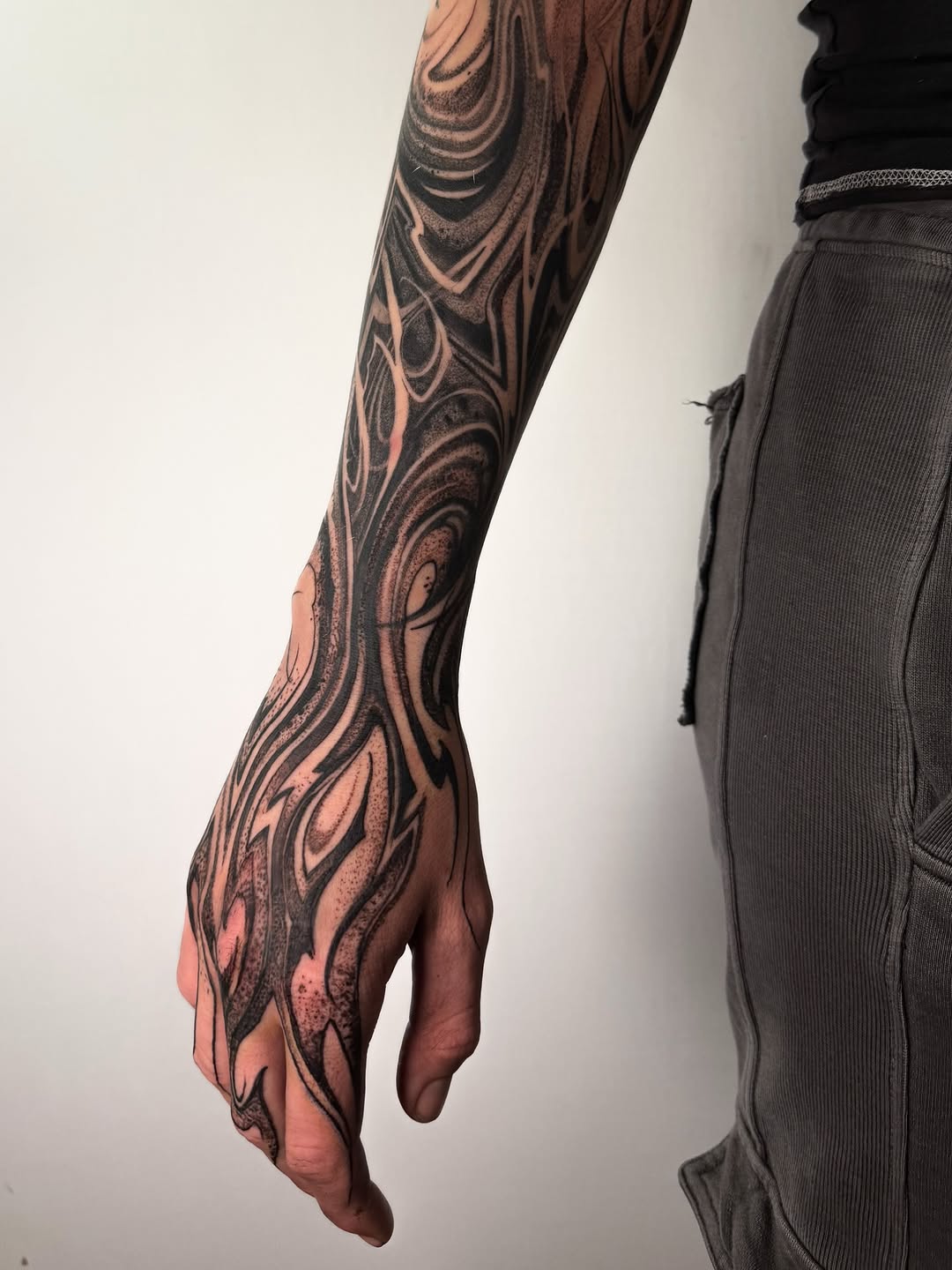 Tattoo by @zide.nation — blackwork, illustrative