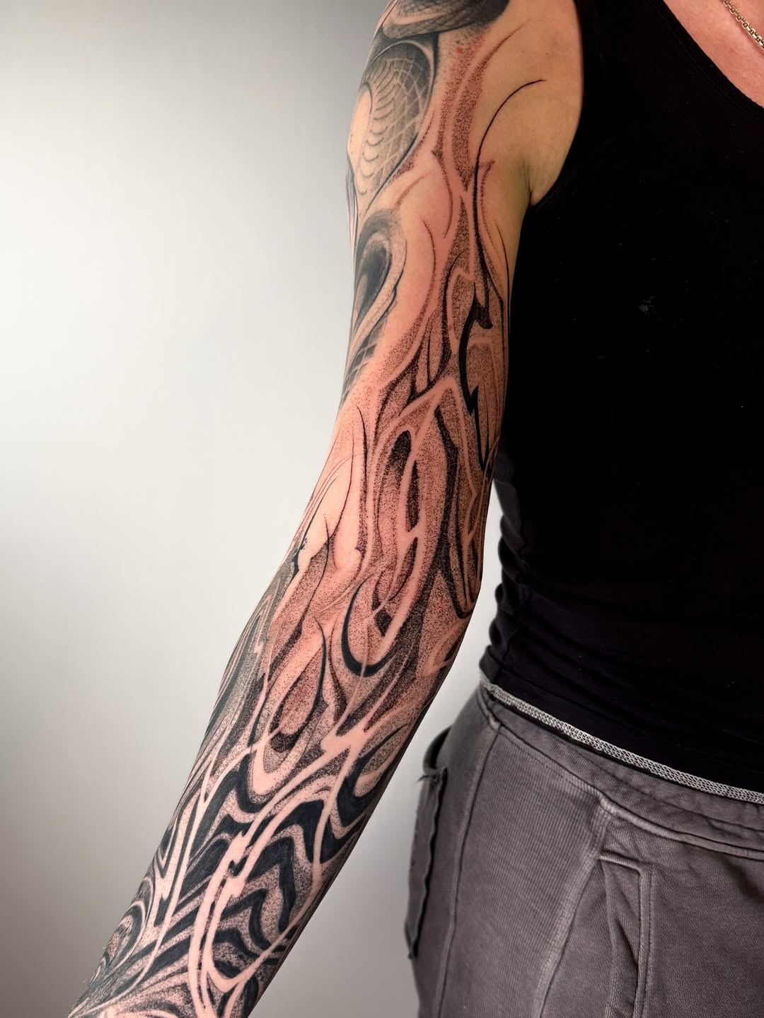 Tattoo by @zide.nation — blackwork, geometric