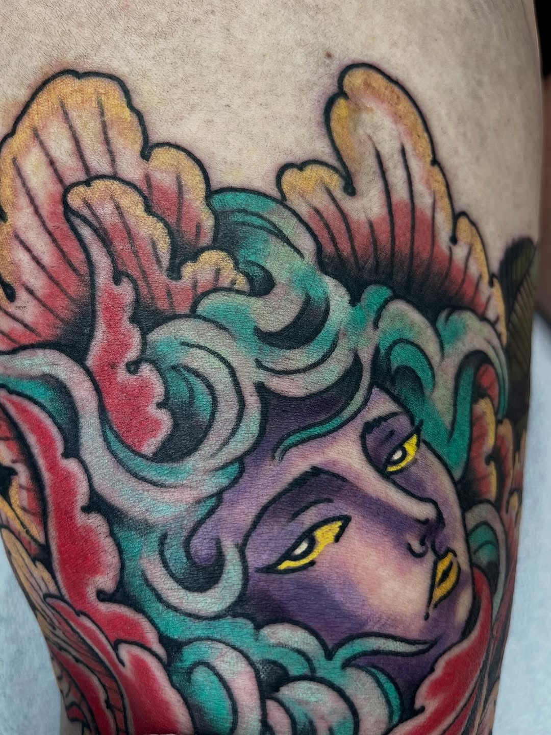 Tattoo by @messa.tattoo — neo_traditional, japanese_irezumi