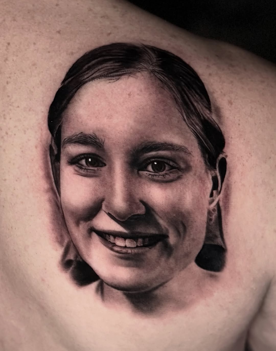 Tattoo by @travis_tattoos β realism, black_and_grey
