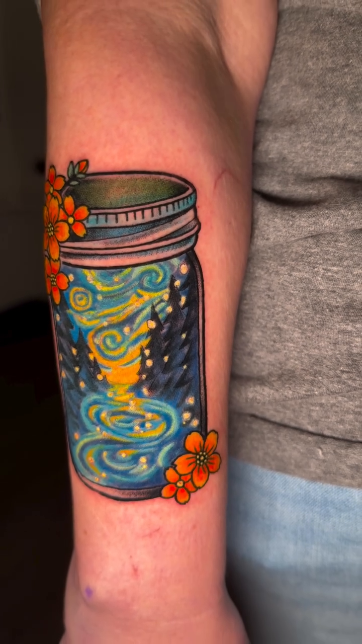 Tattoo by @kimberlytattoo — watercolor
