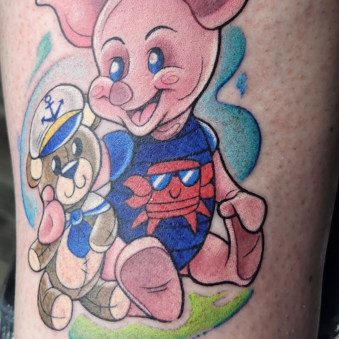 Tattoo by @lil_bunny_bab — new_school, anime