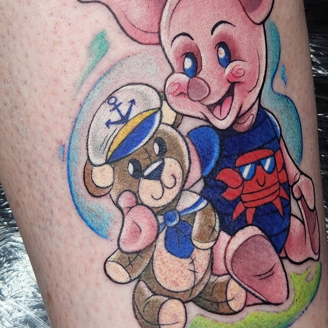 Tattoo by @lil_bunny_bab — new_school, anime