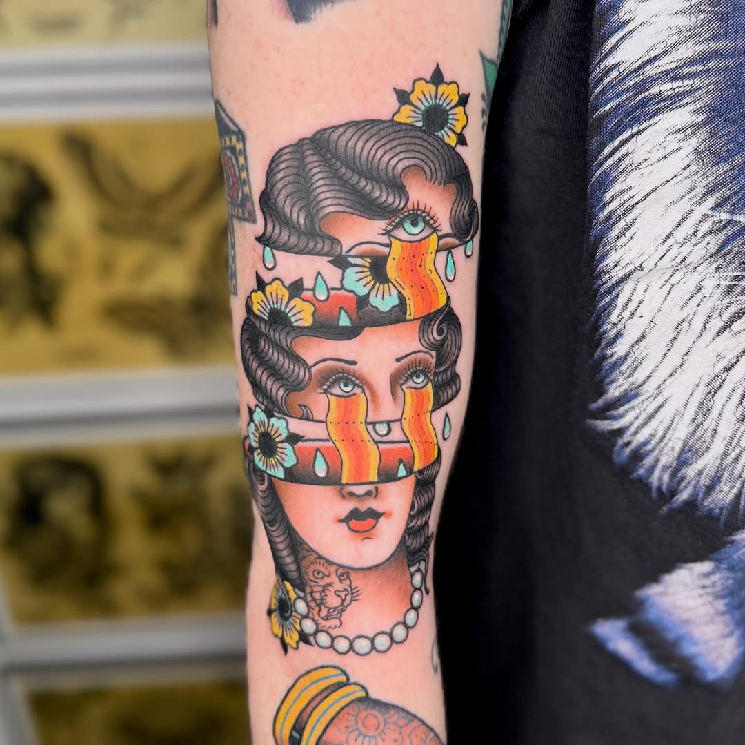 Tattoo by @curtisstairstattoo โ neo_traditional, surrealism