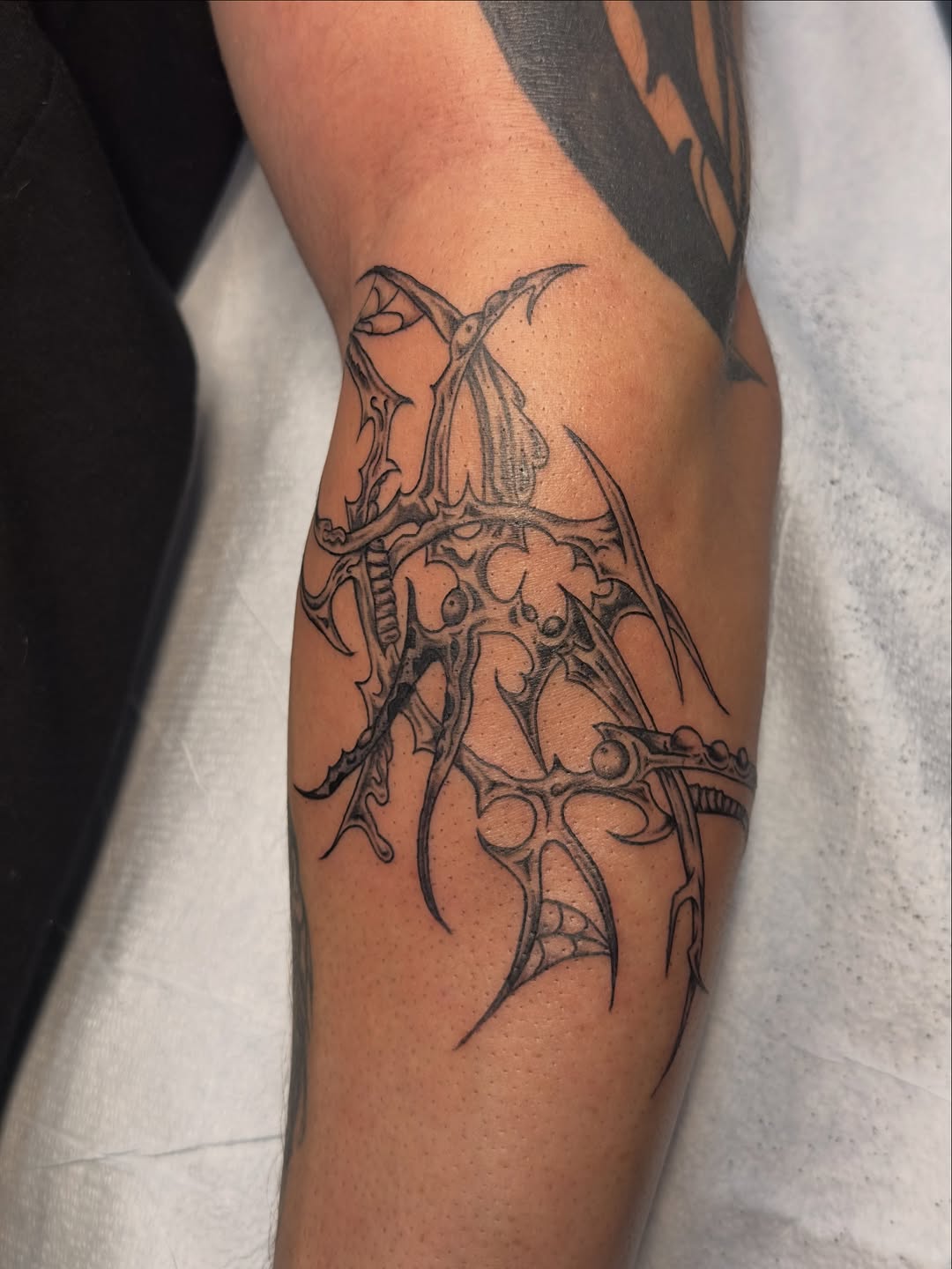 Tattoo by @dairyfree.milf — blackwork, ornamental