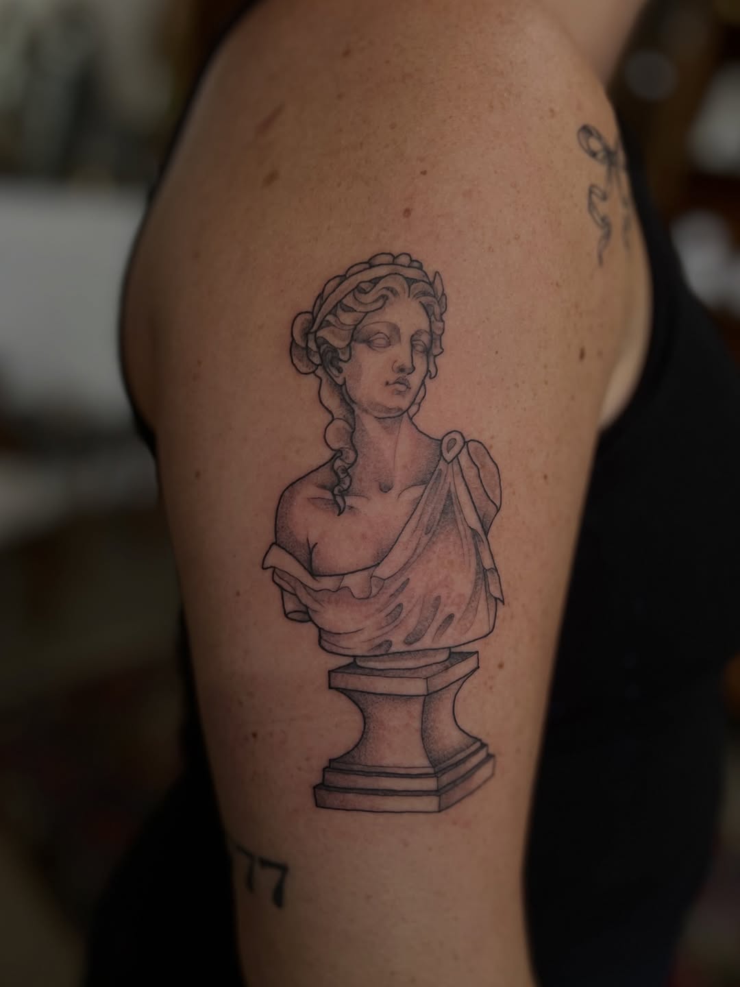Tattoo by @rachktattoo — black_and_grey, realism