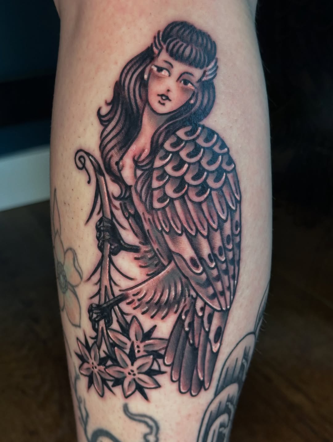 Tattoo by @terminatrixx — neo_traditional, black_and_grey