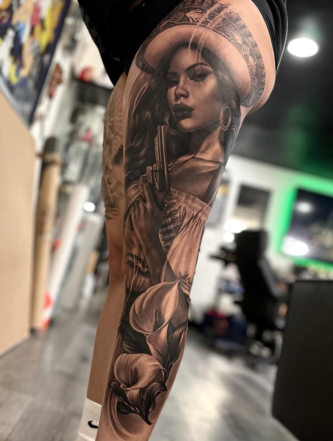 Tattoo by @4biddenfruit.tattoo โ black_and_grey, realism