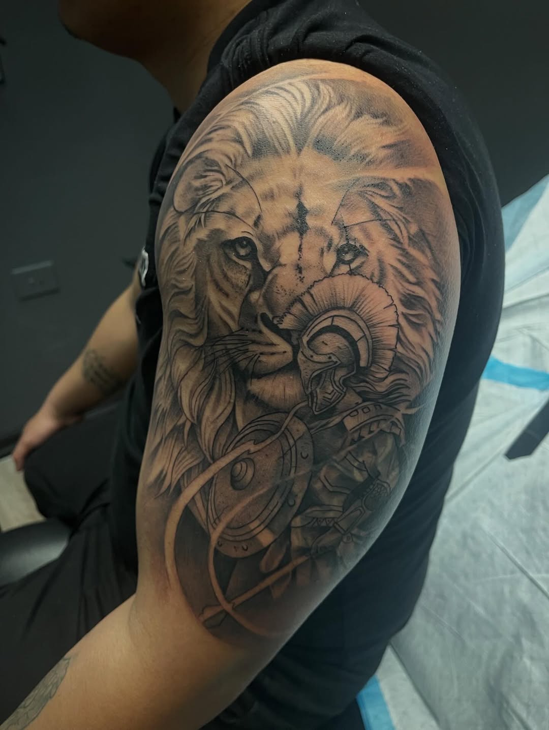 Tattoo by @dtat2christ — realism, black_and_grey