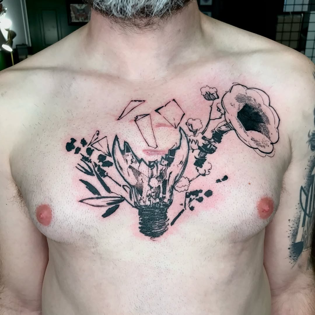 Tattoo by @no.aka.ttt — black_and_grey, illustrative