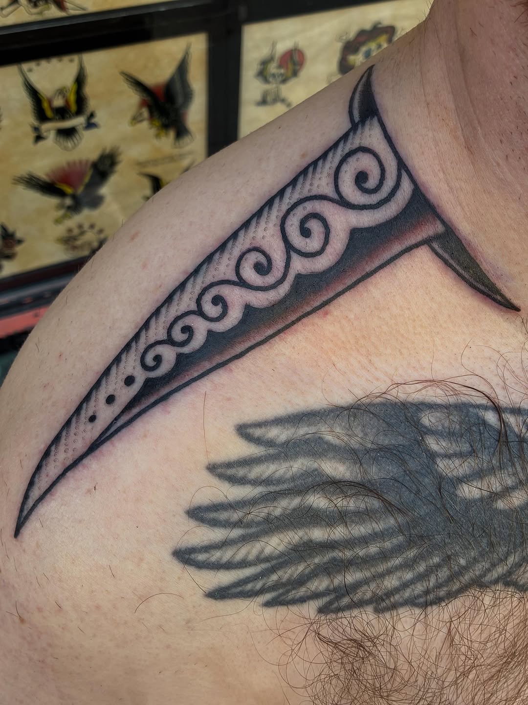 Tattoo by @robbanksofamerica — american_traditional, black_and_grey