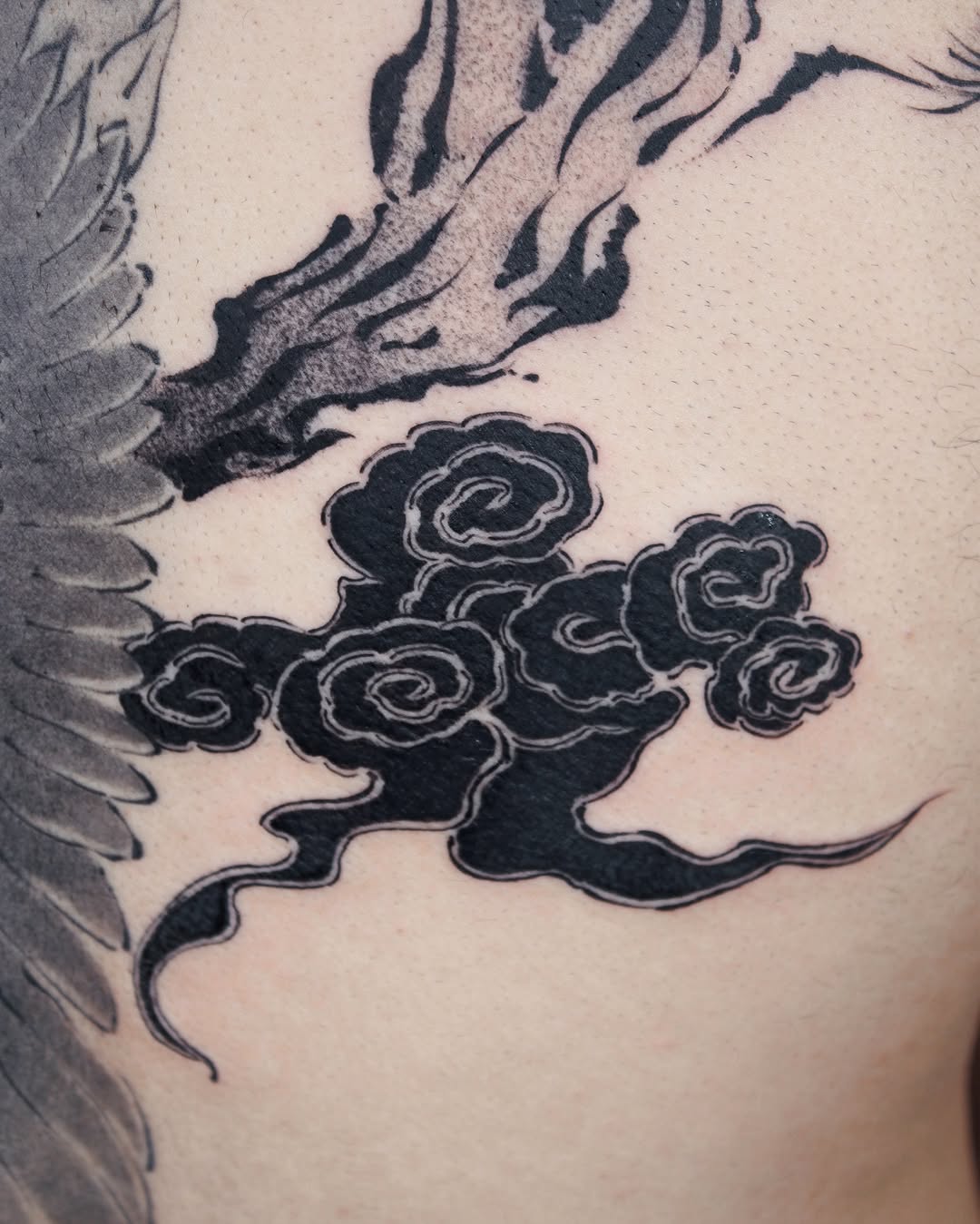 Tattoo by @tatpiaooo — japanese_irezumi, blackwork