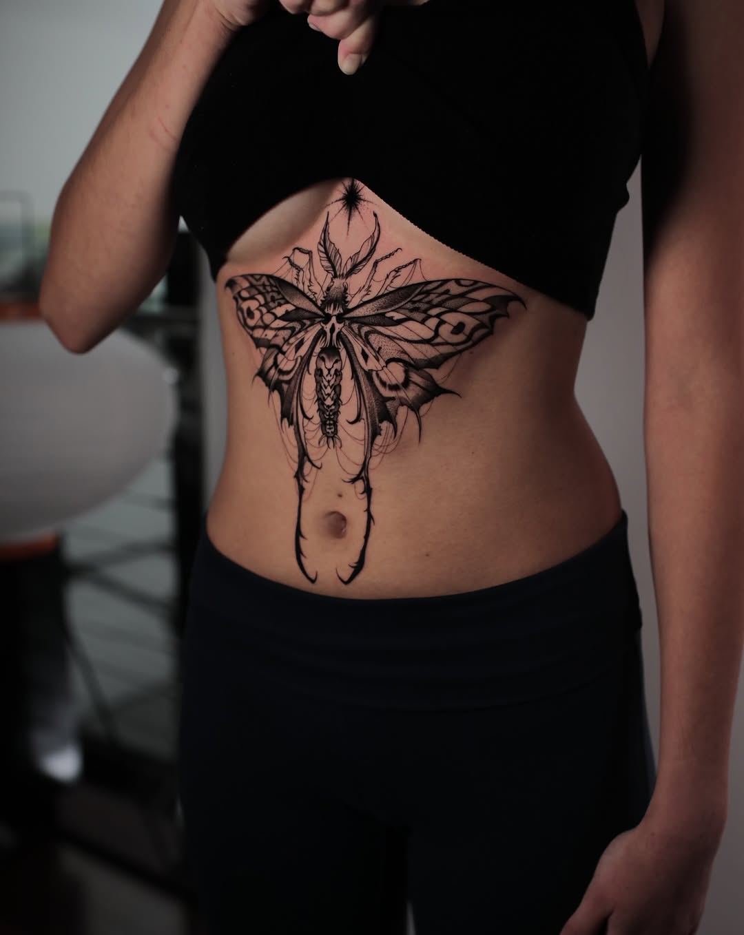 Tattoo by @strokin_dark — blackwork, ornamental