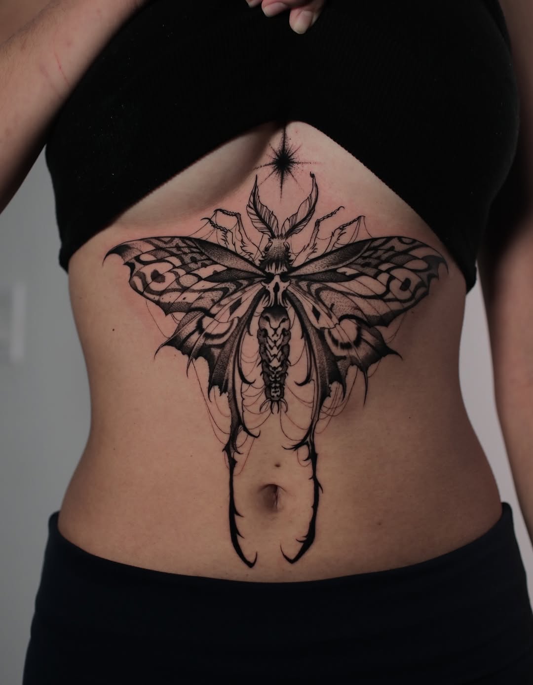 Tattoo by @strokin_dark — blackwork, dotwork