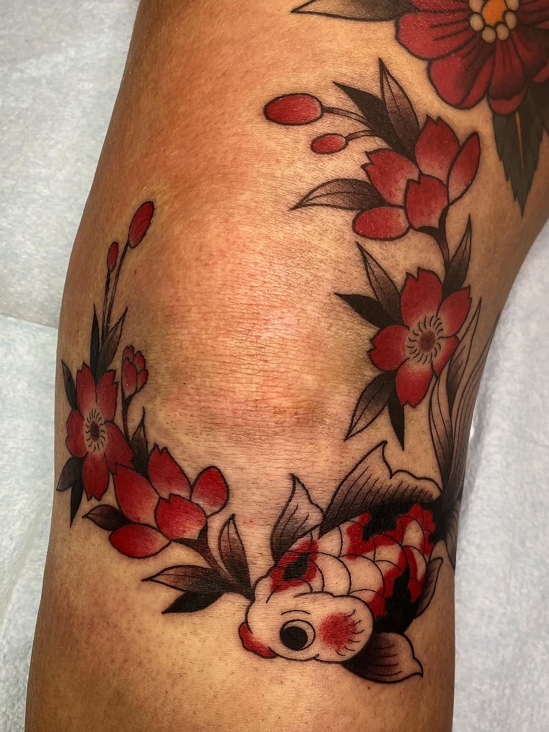 Tattoo by @babstattoos — american_traditional, japanese_irezumi