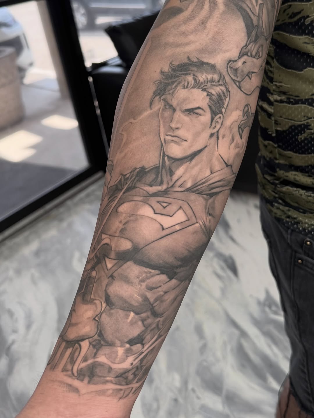 Tattoo by @nestormurrayart โ realism, black_and_grey