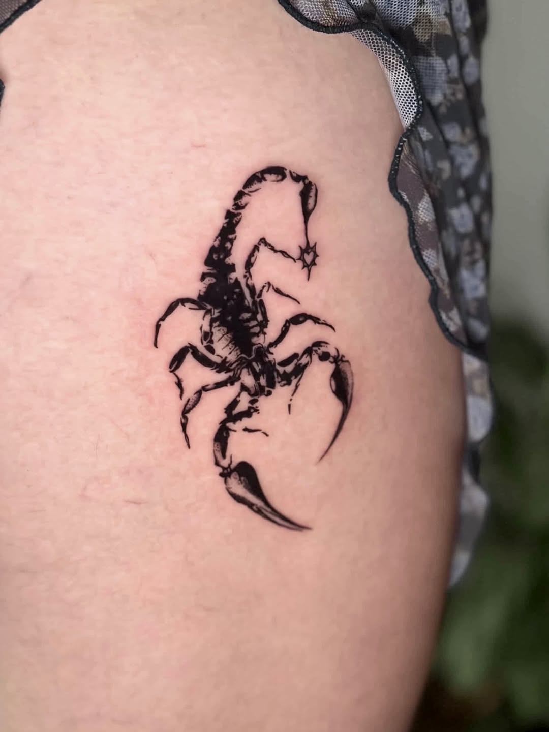 Tattoo by @deza.art — blackwork