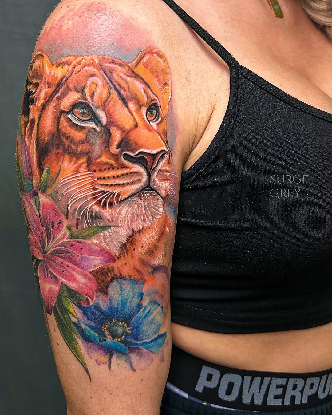 Tattoo by @surgegrey — realism, watercolor