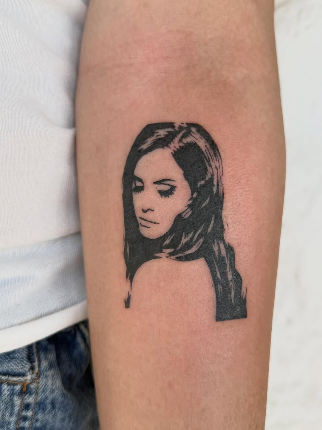 Tattoo by @meatofsnail — blackwork