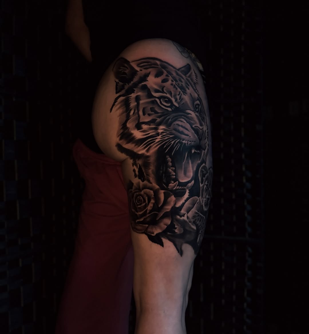 Tattoo by @bretts.ink โ realism, black_and_grey