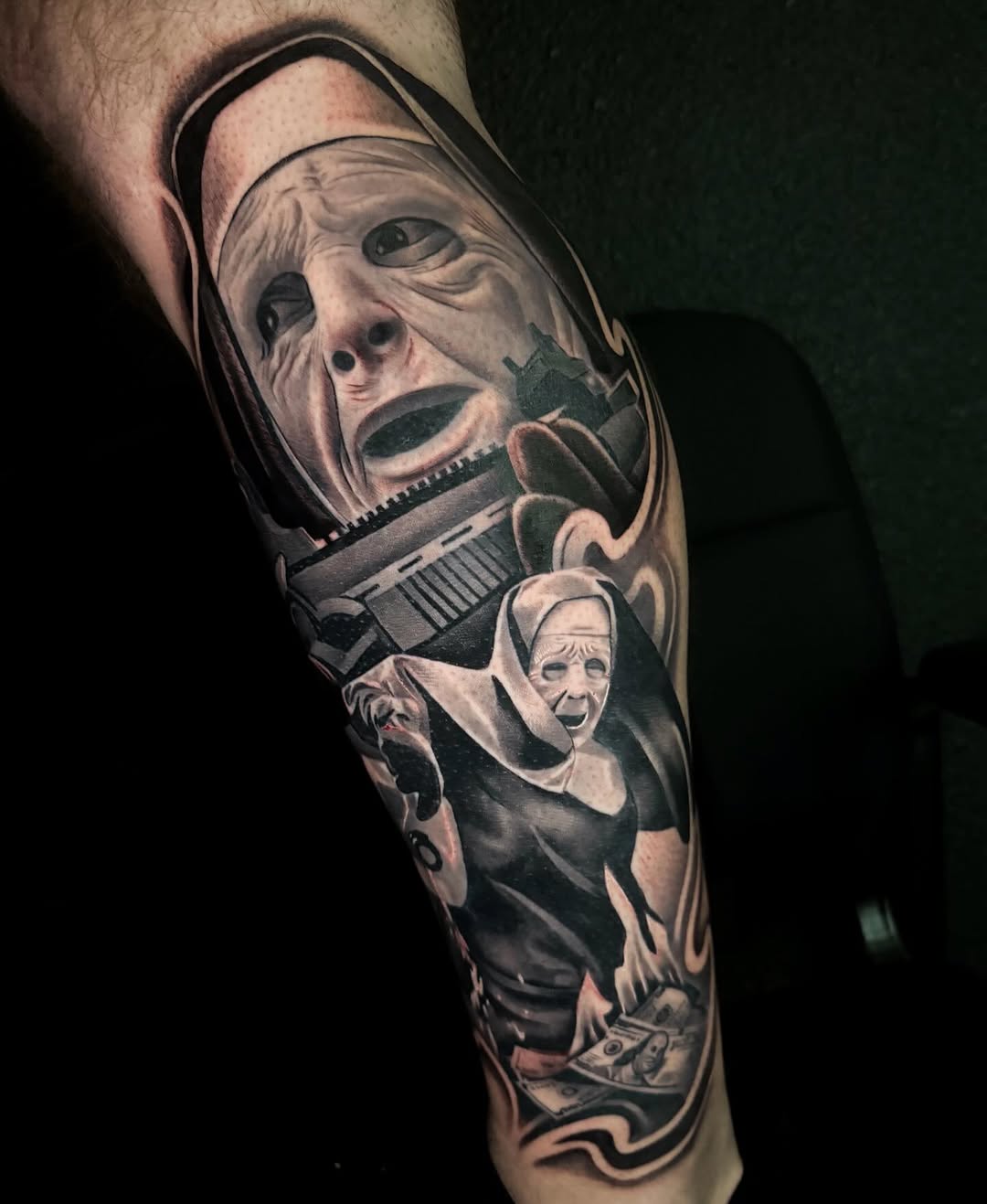 Tattoo by @dhtattoo — realism, dark_realism