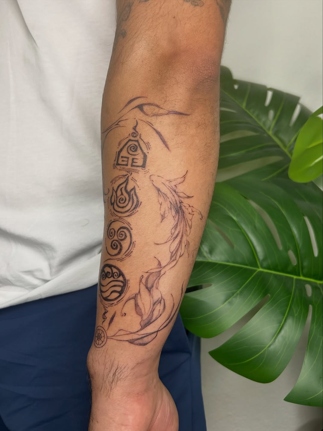 Tattoo by @xsinner___ — illustrative, anime