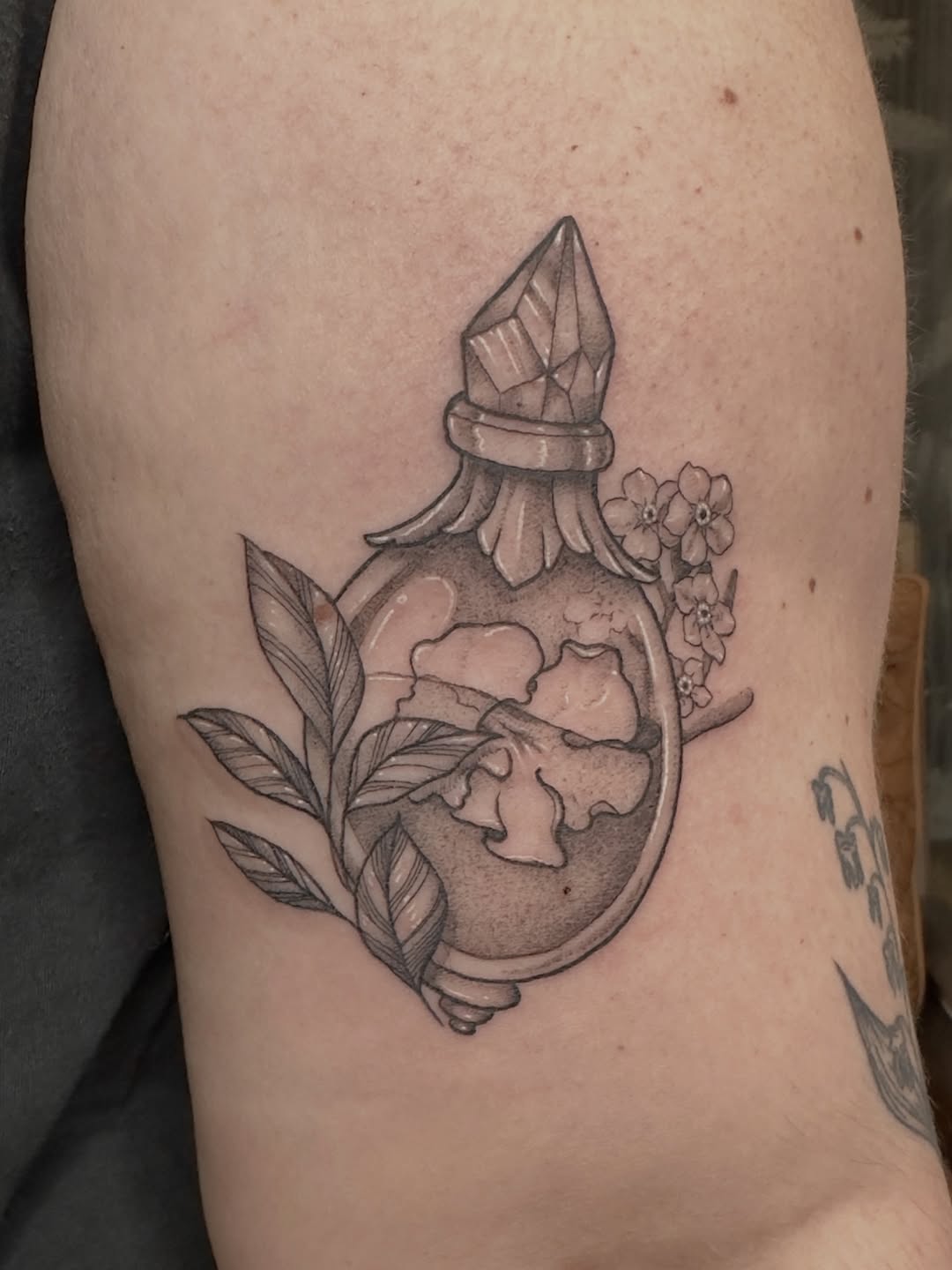 Tattoo by @tattoos.by.ping — illustrative, black_and_grey