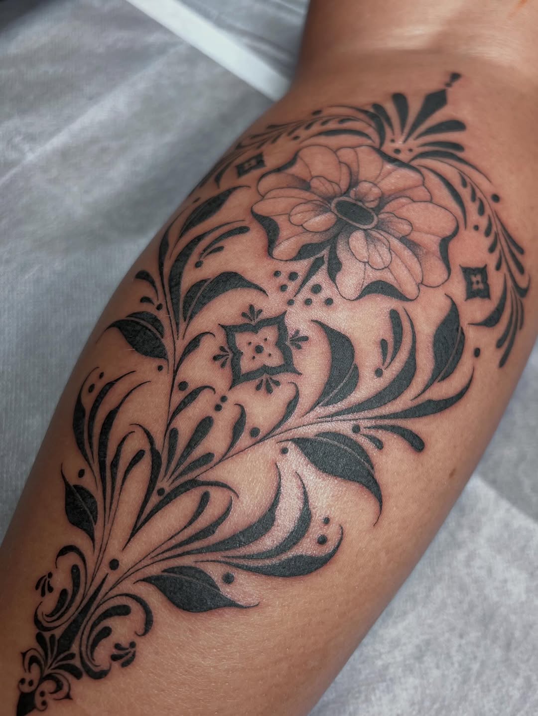 Tattoo by @kay.inkss — blackwork, ornamental