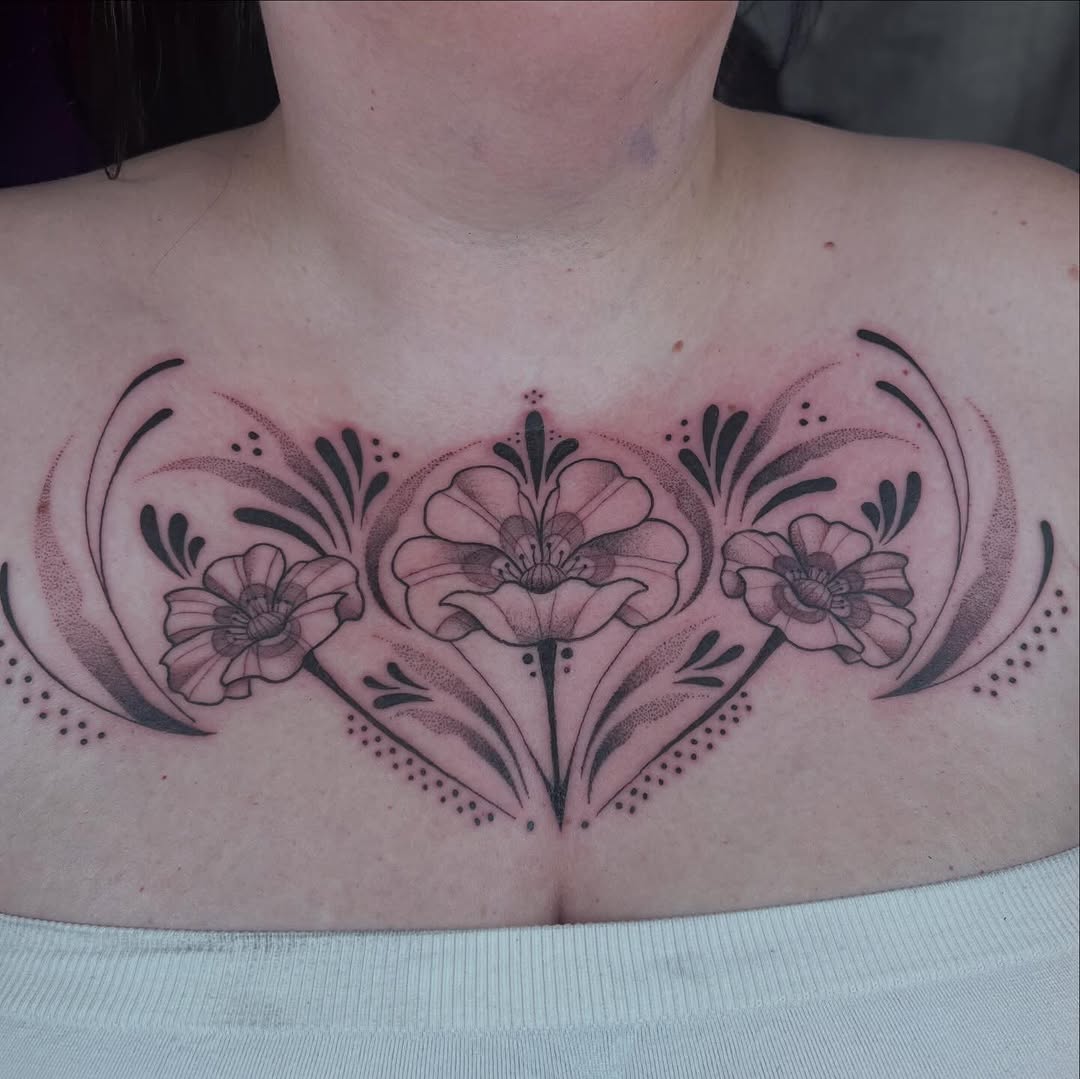 Tattoo by @kay.inkss — illustrative, dotwork