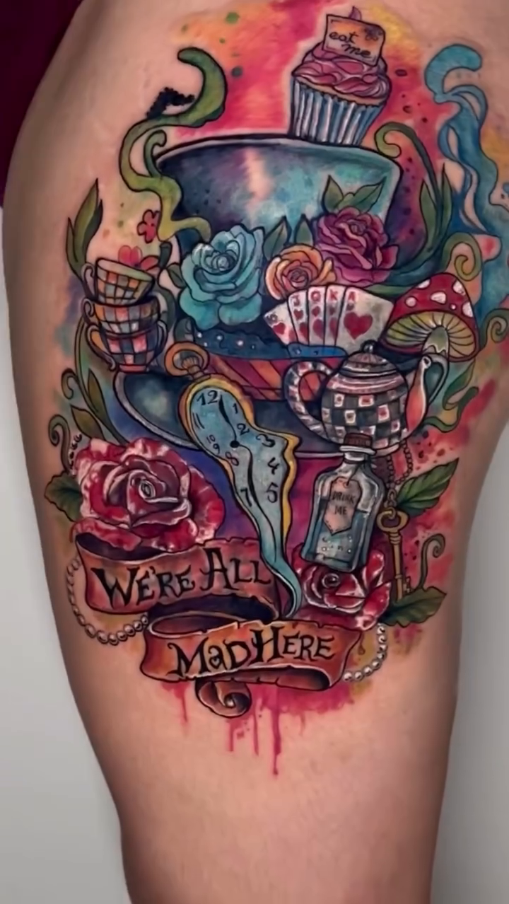 Tattoo by @cherryrose.ink — neo_traditional, illustrative