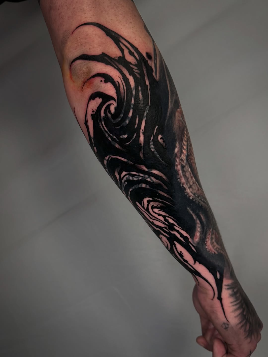 Tattoo by @scabberwocky — blackwork