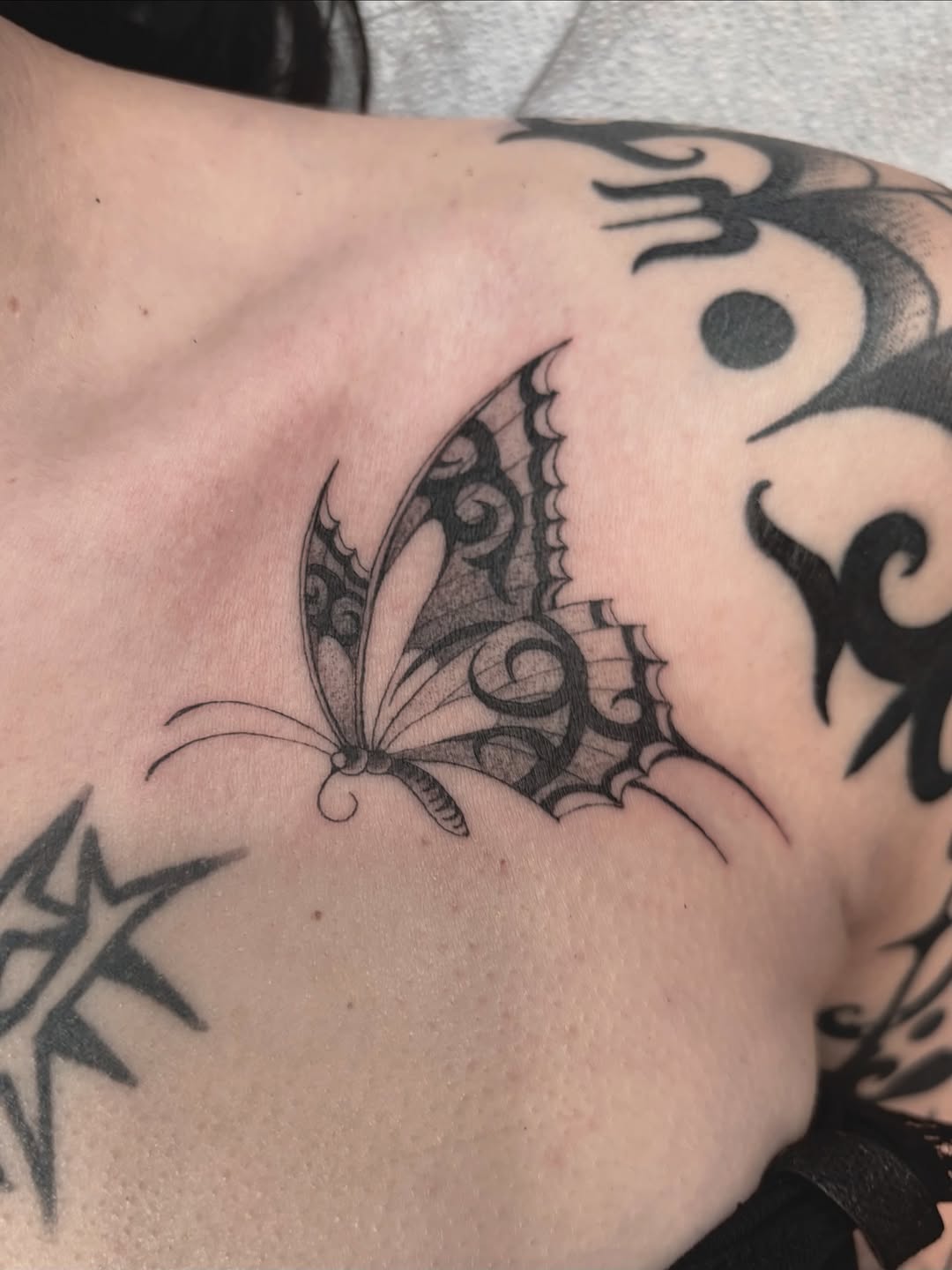 Tattoo by @jakehodsontattoo — blackwork, ornamental