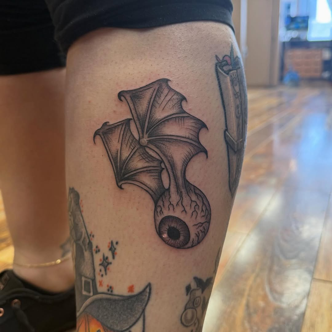 Tattoo by @keely_savage — black_and_grey, dark_realism