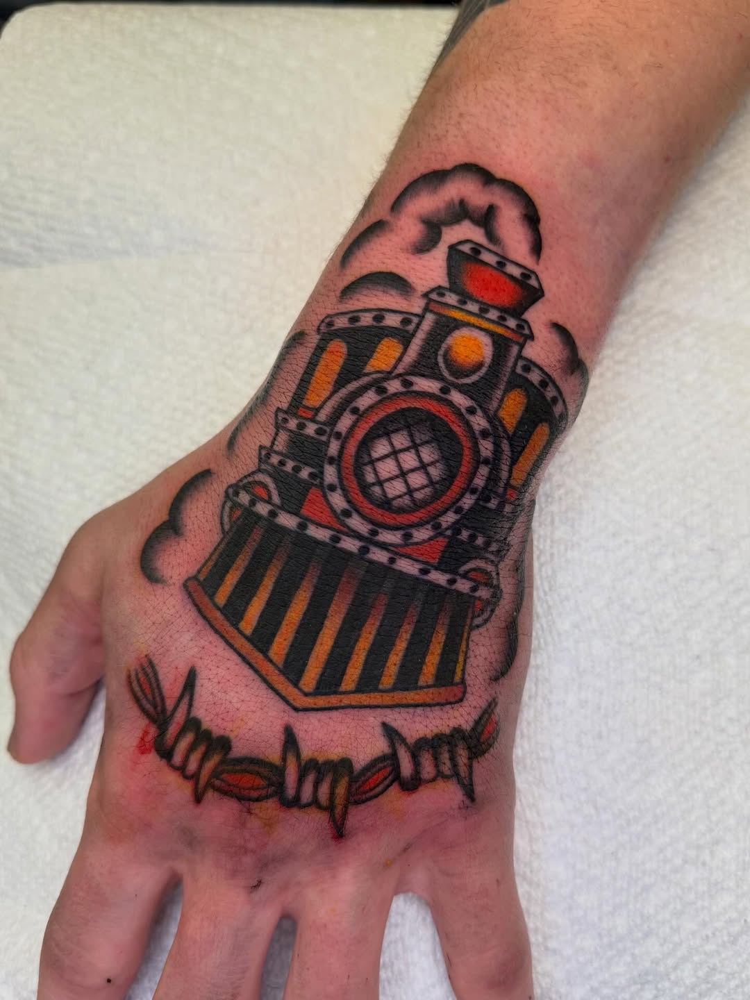 Tattoo by @babyjesus_tattoos — american_traditional, illustrative